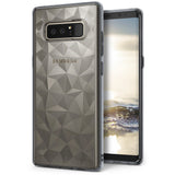 Galaxy Note 8 Case | Air Prism - Smoke black geometric prism-patterned phone case on a Samsung Galaxy Note 8.