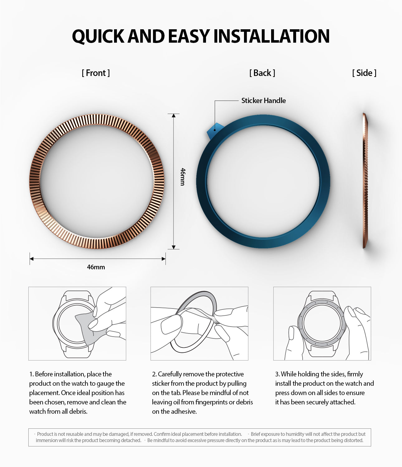 quick and easy installation guide of galaxy watch bezel styling