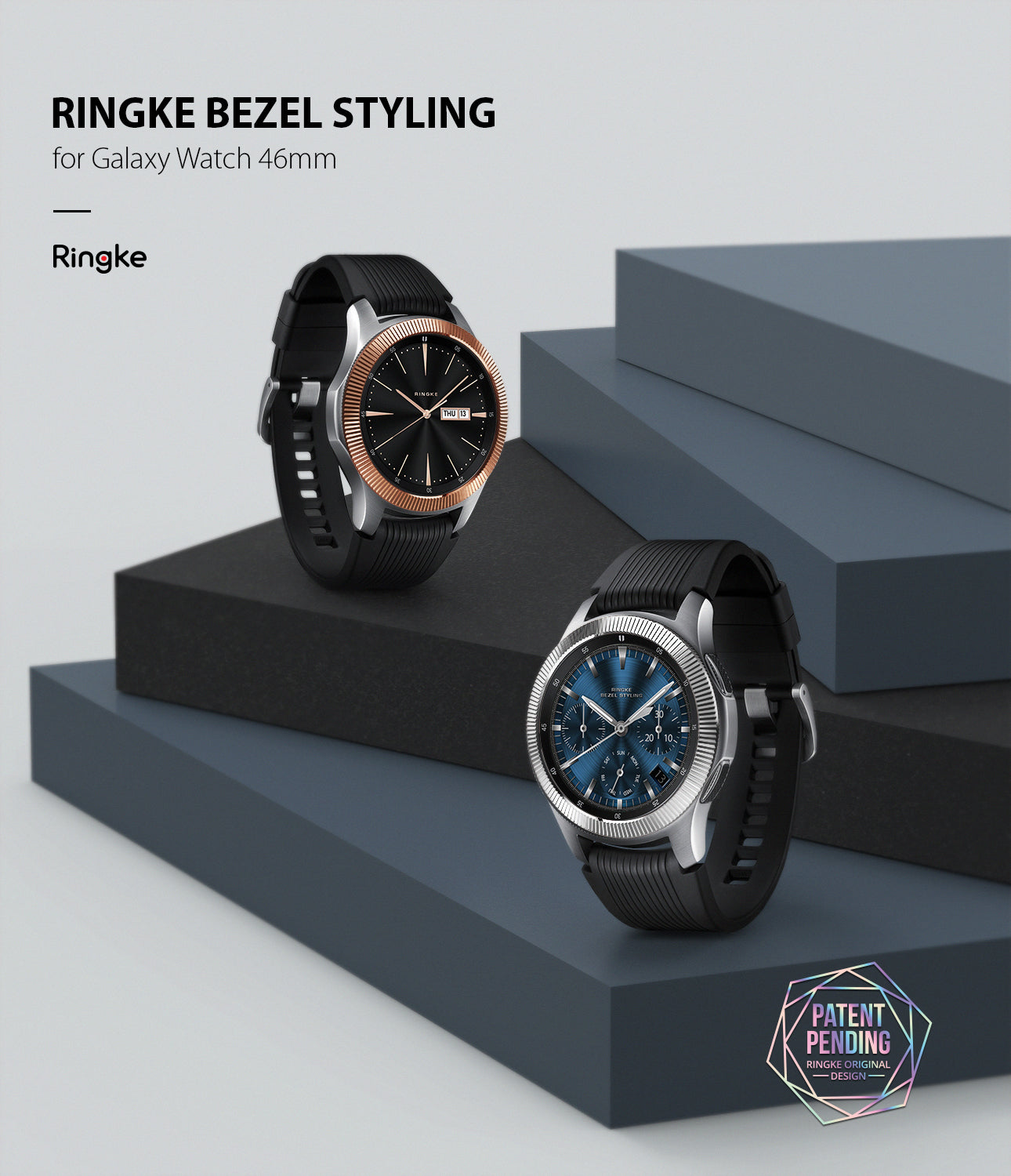 ringke bezel styling for galaxy watch 46mm high quality anti corrosive stainless steel