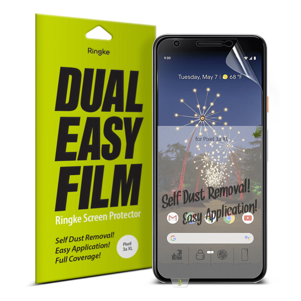 Google Pixel 3a XL Screen Protector | Ringke Dual Easy Film