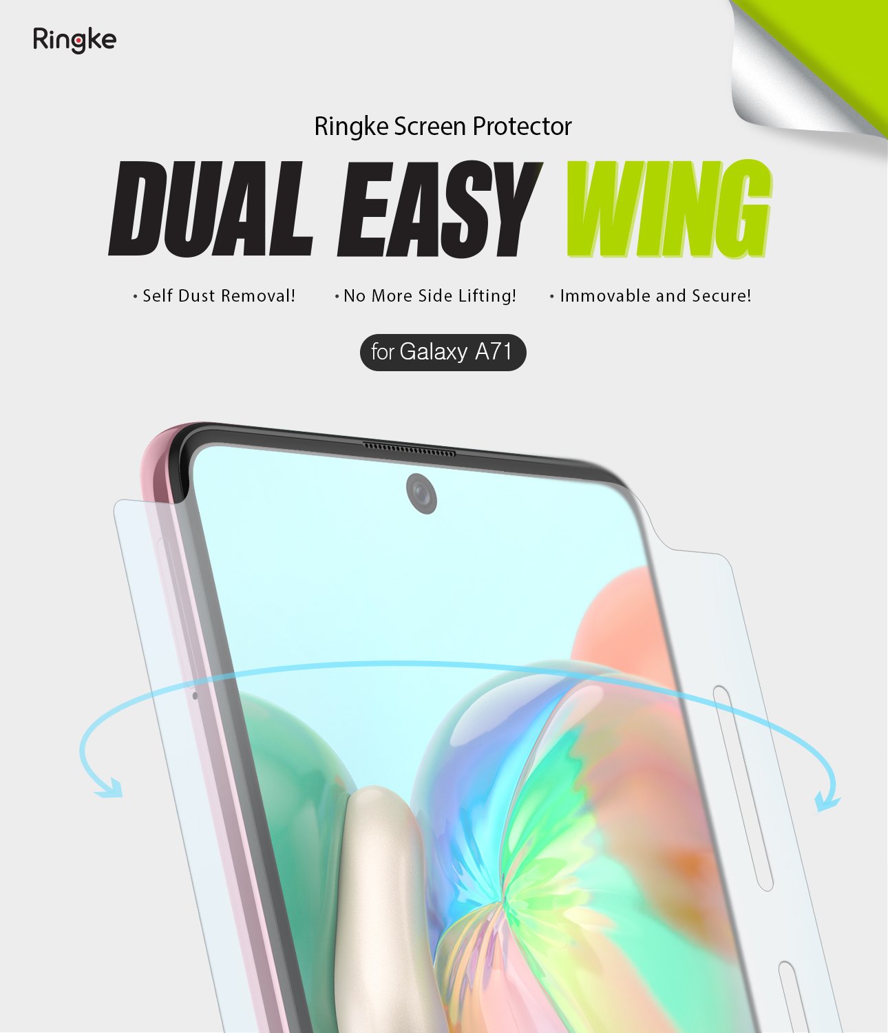 Galaxy A71 Screen Protector Ringke Dual Easy Film Wing – Ringke