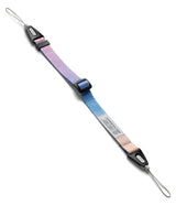 Dual Hand Slim Strap - A pastel gradient wrist strap with black connectors and adjustable buckle on a white background.