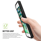 ringke flex s faux leather back case cover for iphone 7 plus 8 plus main comfortable grip