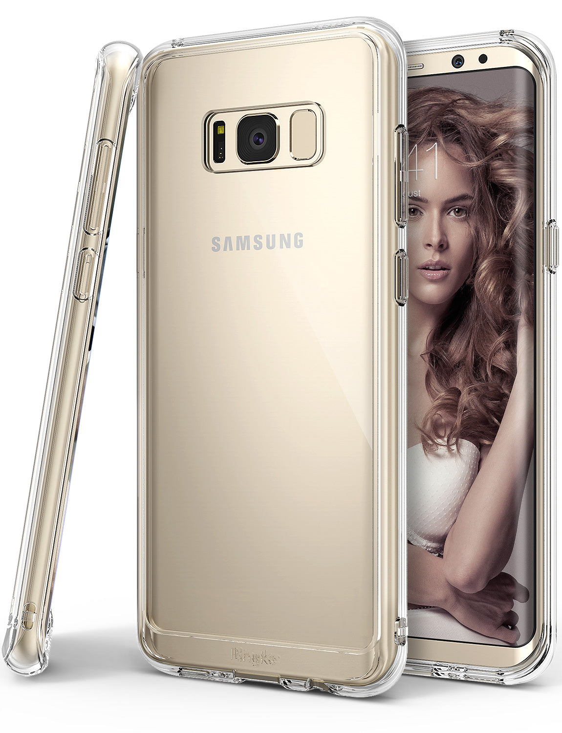 ringke fusion clear transparent hard back cover case for galaxy s8 plus clear