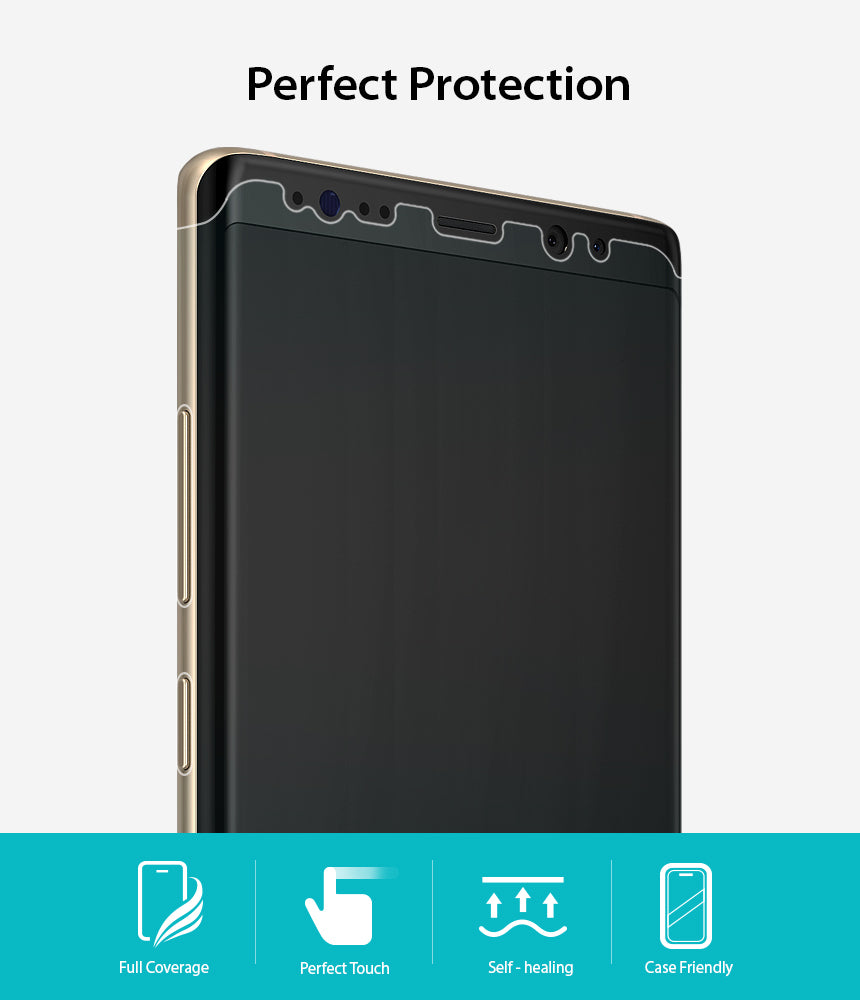 Galaxy Note 8 Screen Protector | Full Cover (2P) - Perfect Protection. Full coverage. Perfect touch. Self-healing. Case Friendly