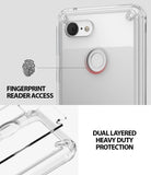 ringke fusion clear transparent protective back case cover for google pixel 3 xl main raised bezel