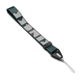 Hand Strap | Lettering - Dark green fabric wrist strap with white Ringke logo lettering and a black attachment loop.