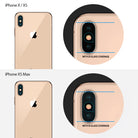 iPhone XS Camera Lens Protector | Glass - Coverage