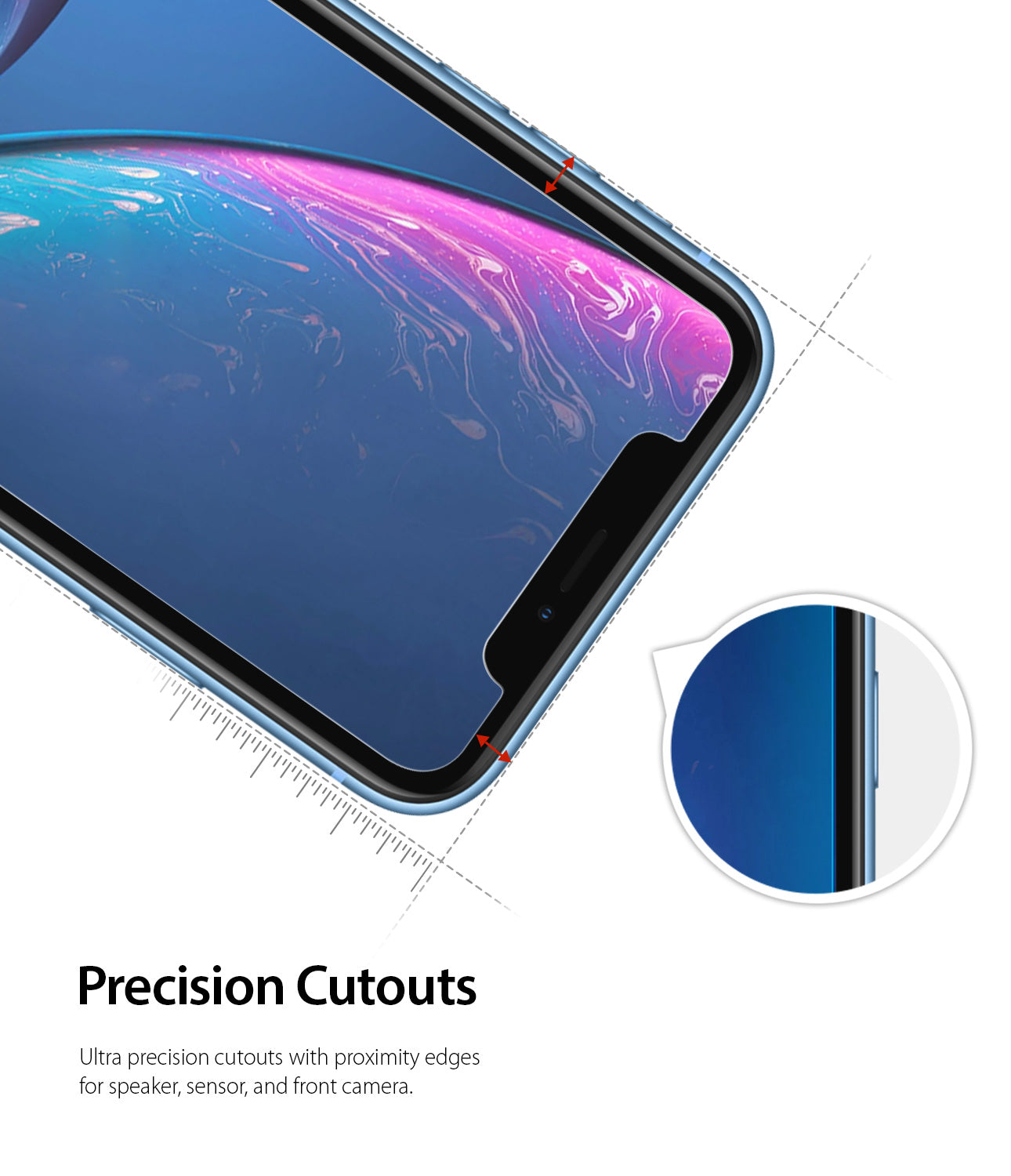 iPhone XR Screen Protector | Invisible Defender Glass - Precision Cutouts