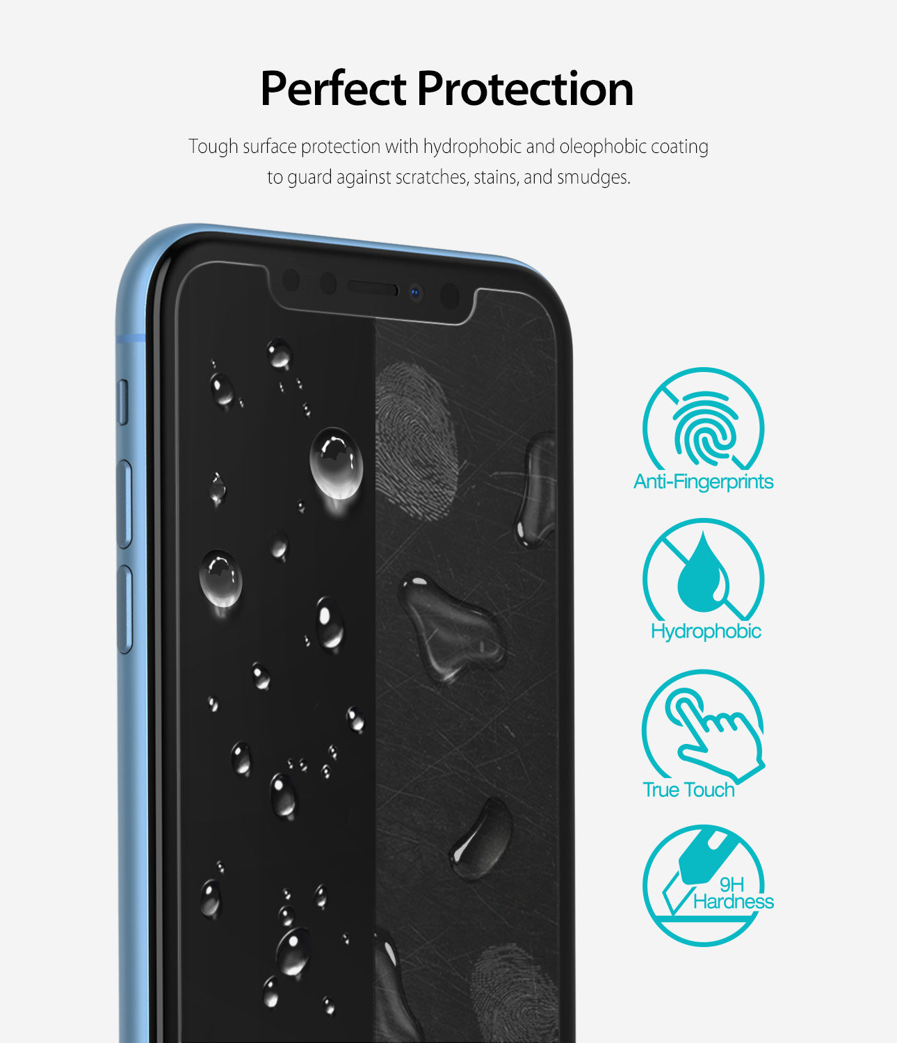 iPhone XR Screen Protector | Invisible Defender Glass - Perfect Protection