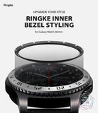 ringke inner bezel styling for samsung galaxy watch 46mm, gear s3 frontier, and gear s3 classic, 46-inner-02, stainless steel,