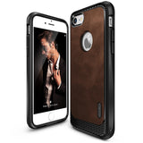 Ringke Flex S Case Compatible with iPhone 7, Coated Textured Leather Flexible TPU Cover - BROWN Ringke Flex S Case Compatible with iPhone 7, Coated Textured Leather Flexible TPU Cover - BROWN
