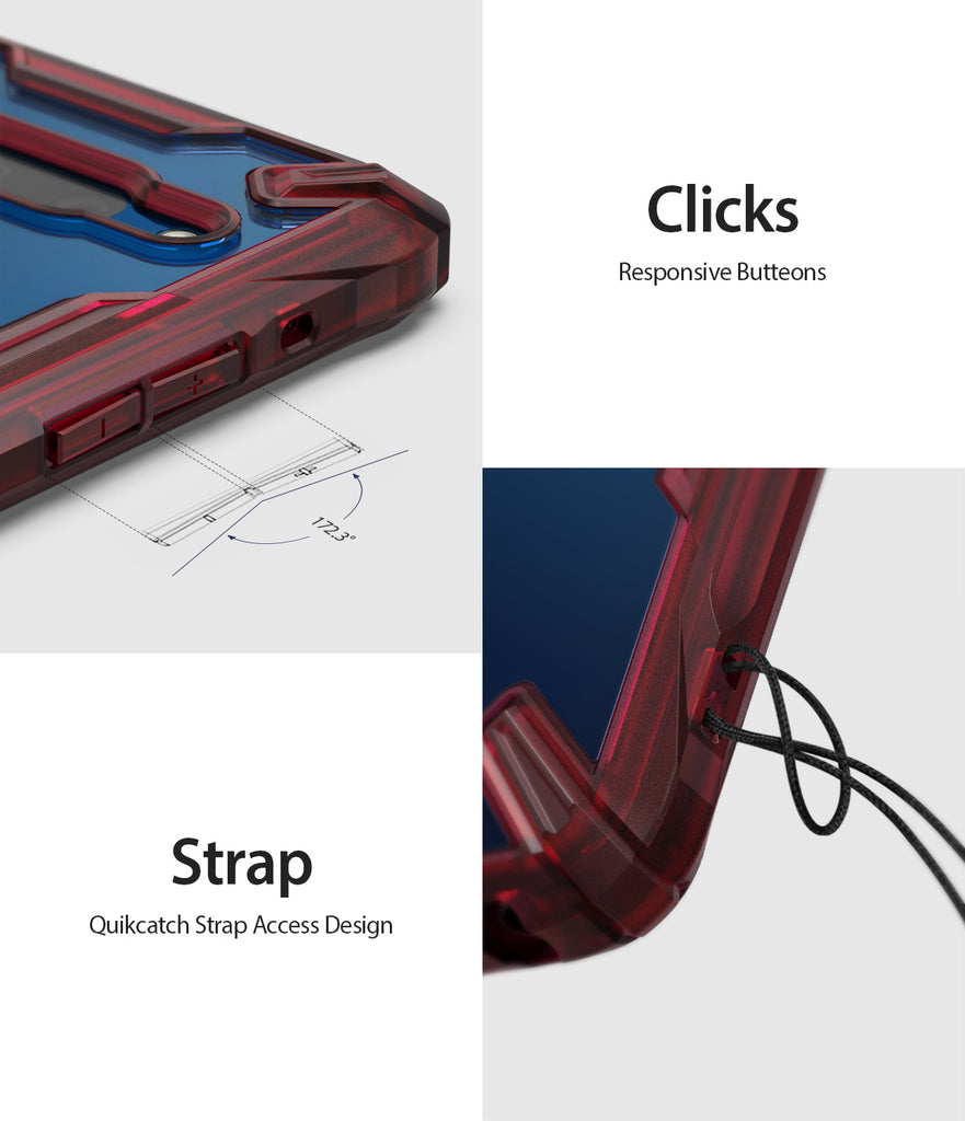 LG G8 ThinQ Case | Fusion-X- Responsive Buttons. QuikCatch Strap Access Design