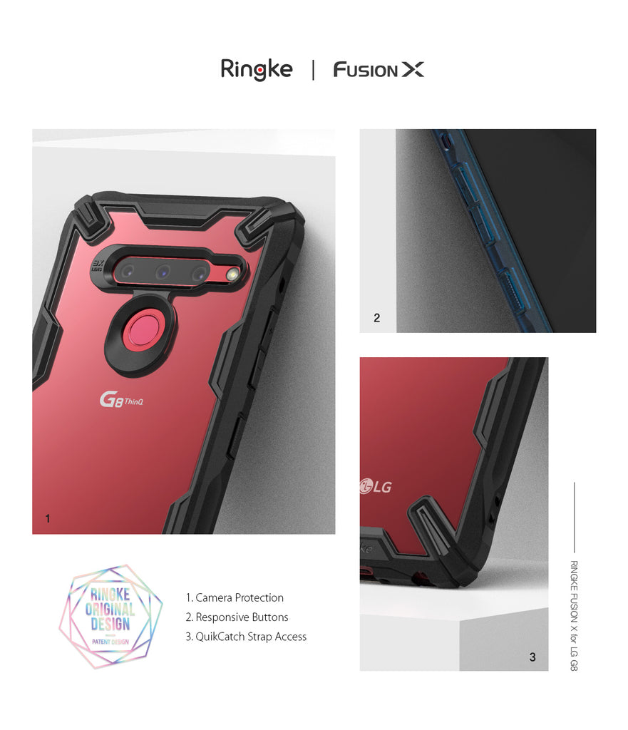 LG G8 ThinQ Case | Fusion-X - Camera Protection. Responsive Buttons. QuikCatch Strap Access