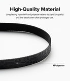 Design Lanyard Strap - Close-up of a black textured nylon and polyester lanyard strap with a subtle repeating pattern.