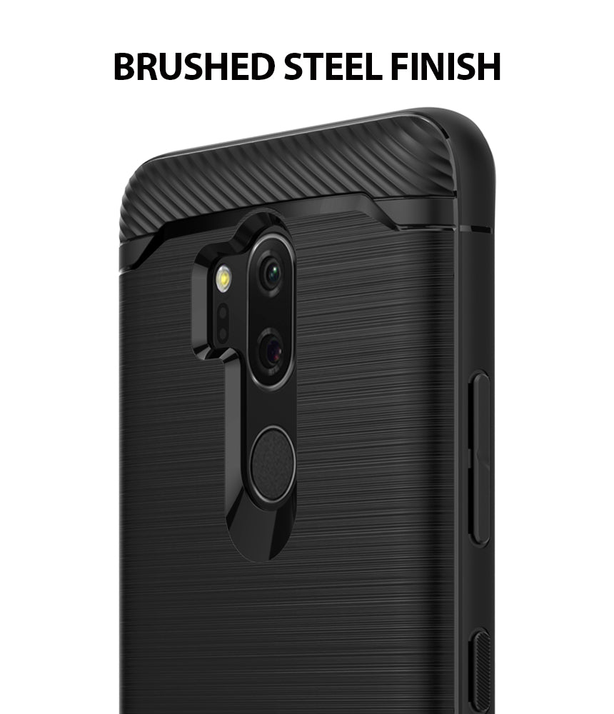 LG G7 ThinQ Case | Onyx - Brushed Steel Finish