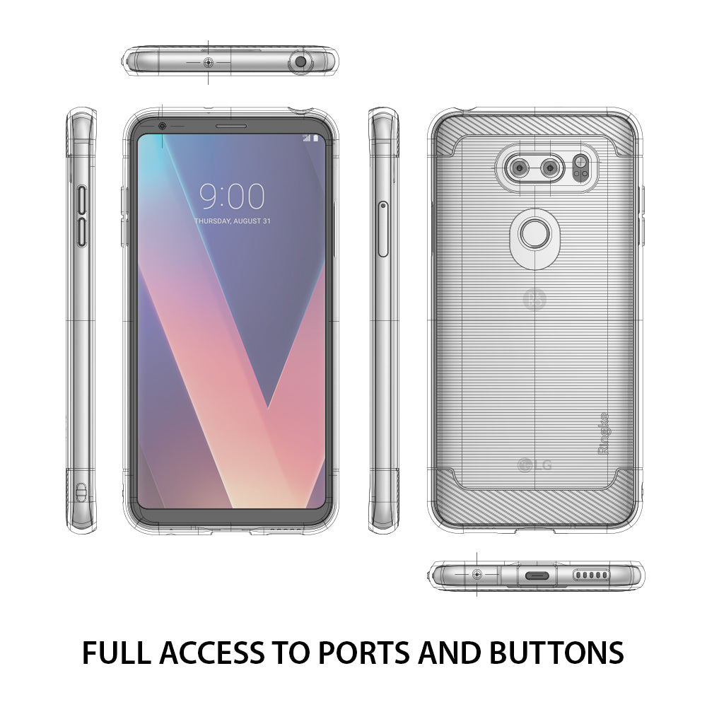 LG V30 ThinQ Case | Onyx - Full Access To Ports and Buttons