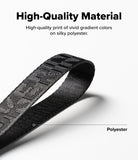 Design Shoulder Strap - Hands holding a black adjustable strap with a Ringke brand tag against a white background.
