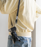 Design Shoulder Strap - Information table listing product name, materials, dimensions, origin, and available color options.