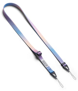 Shoulder Slim Strap - Adjustable phone lanyard with a blue and purple gradient nylon strap and black attachment loops.