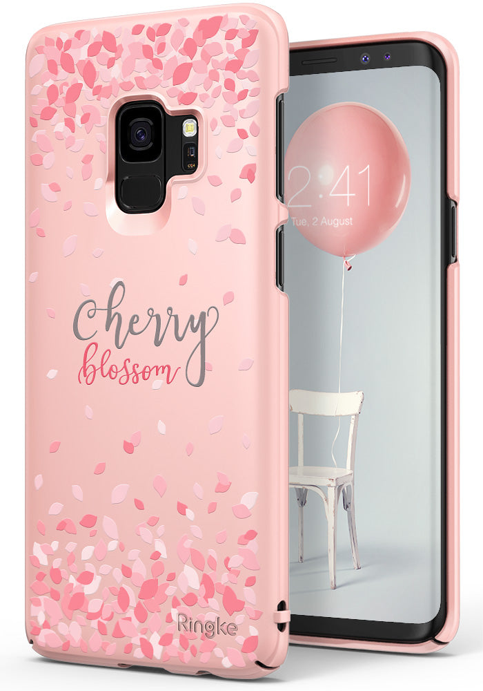 Galaxy S9 Case | Slim (Cherry Blossom) - Peach Pink