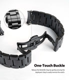 ringke metal one band stainless silver watch band for galaxy watch active 2 44mm easy to use one touch buckle