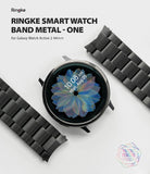 ringke metal one band stainless silver watch band for galaxy watch active 2 44mm