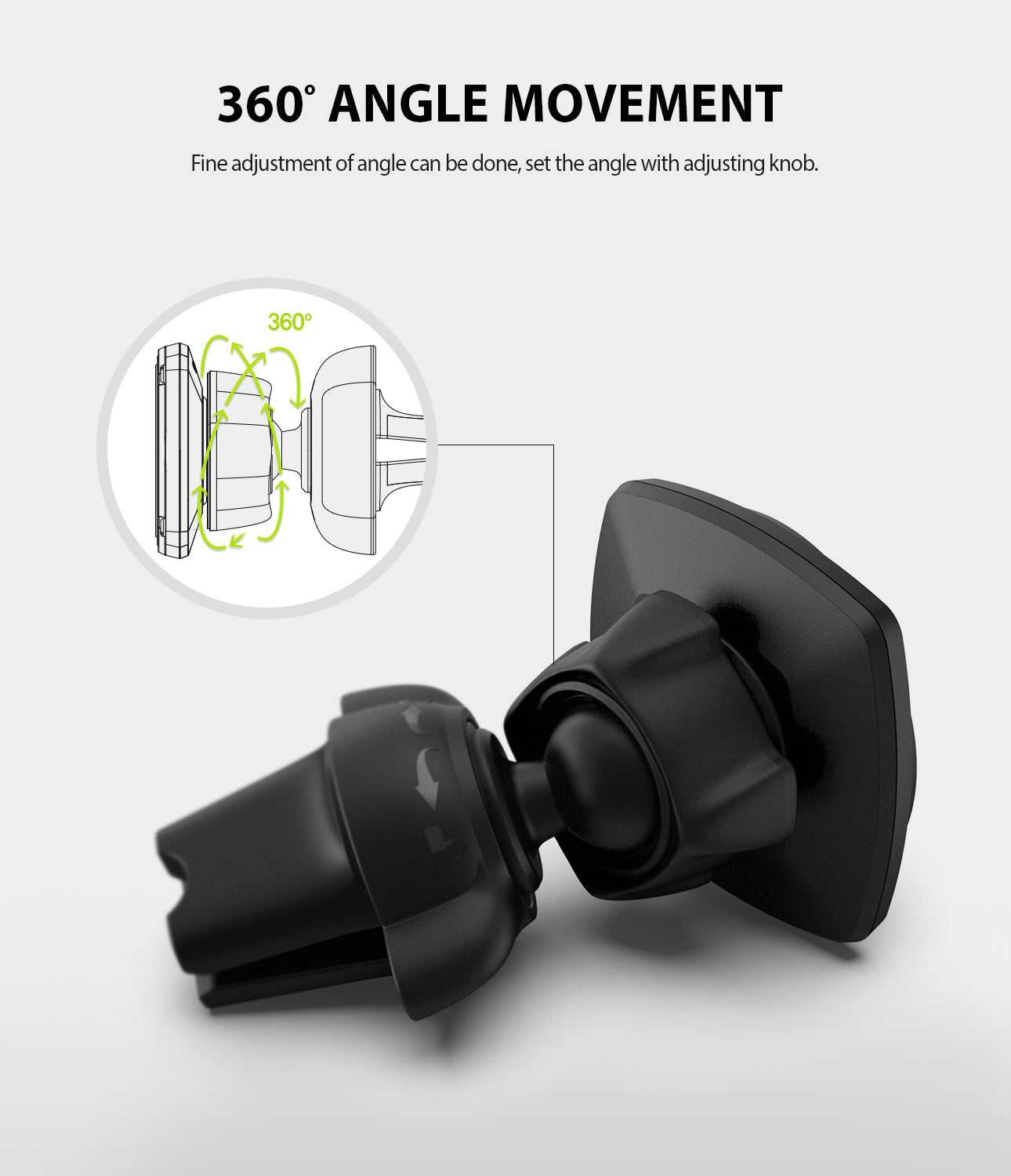 Ringke Power Clip Wing Magnetic Car Mount Phone Holder Premium Air Vent  Cradle 360° Rotation Long Reach Neck Cell Phone Automobile Cradles for  Universal Smartphone • Price »