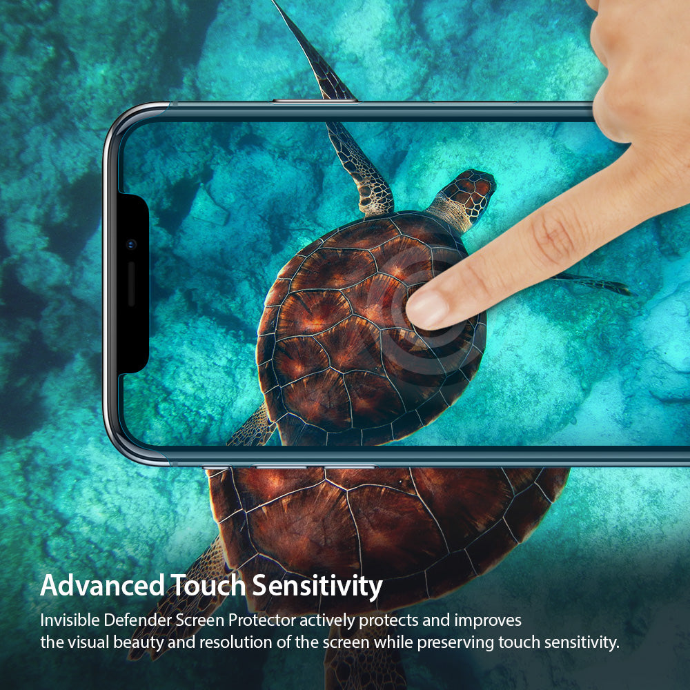 iPhone X Screen Protector | Invisible Defender - Advanced Touch Sensitivity