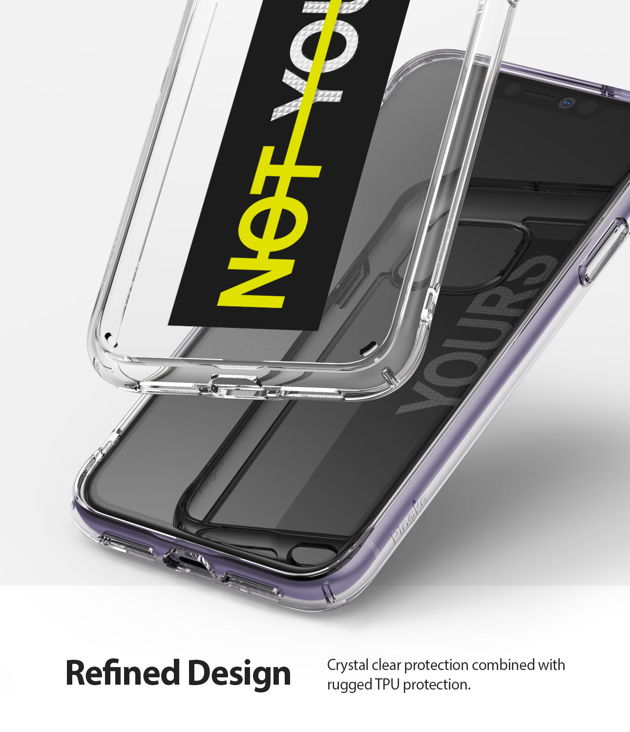 crystal clear protection combined with rugged tpu proteciton
