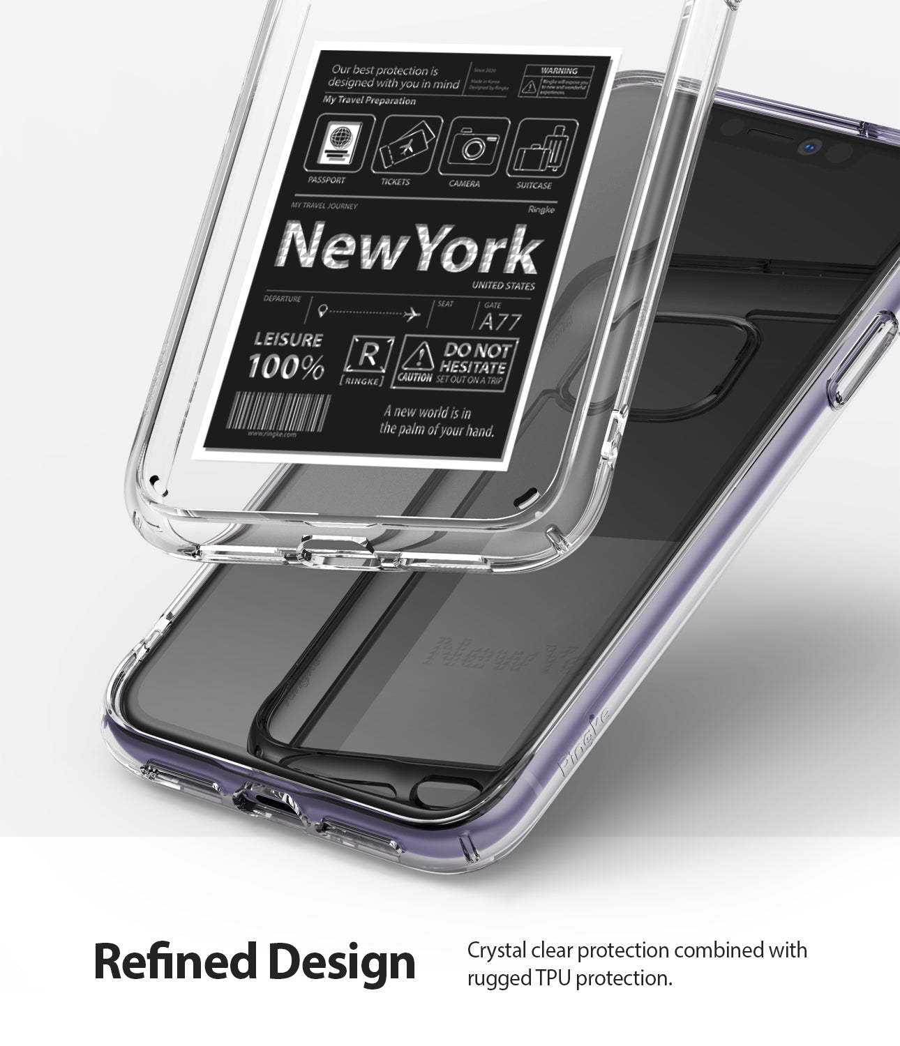 crystal clear protection combined with rugged tpu proteciton