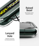 raised bezel, lanyard hole