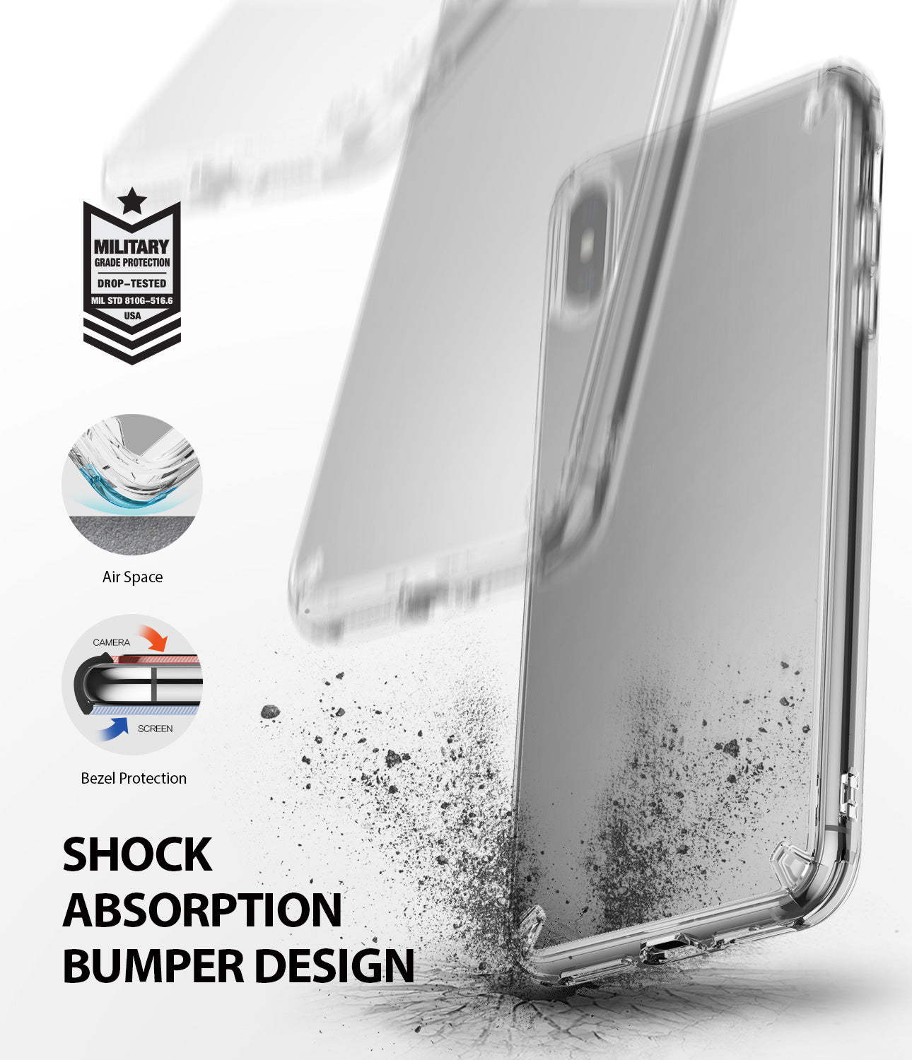iPhone XS Max Case | Mirror - Shock Absorption Bumper Design