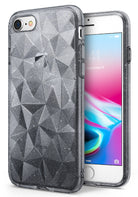 ringke air prism 3d pyramid design back case cover for iphone 7 8 main glitter clear