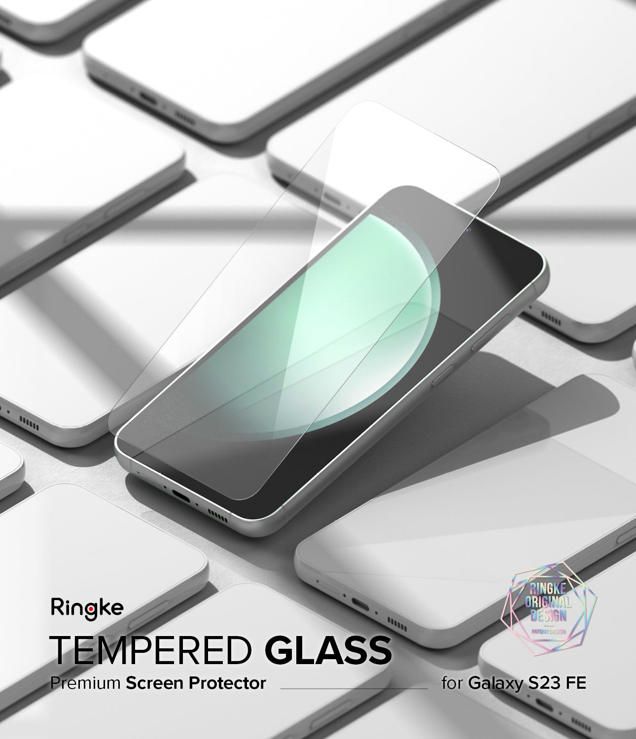 Galaxy S23 FE Screen Protector | Full Cover Glass - 2 Pack - By Ringke