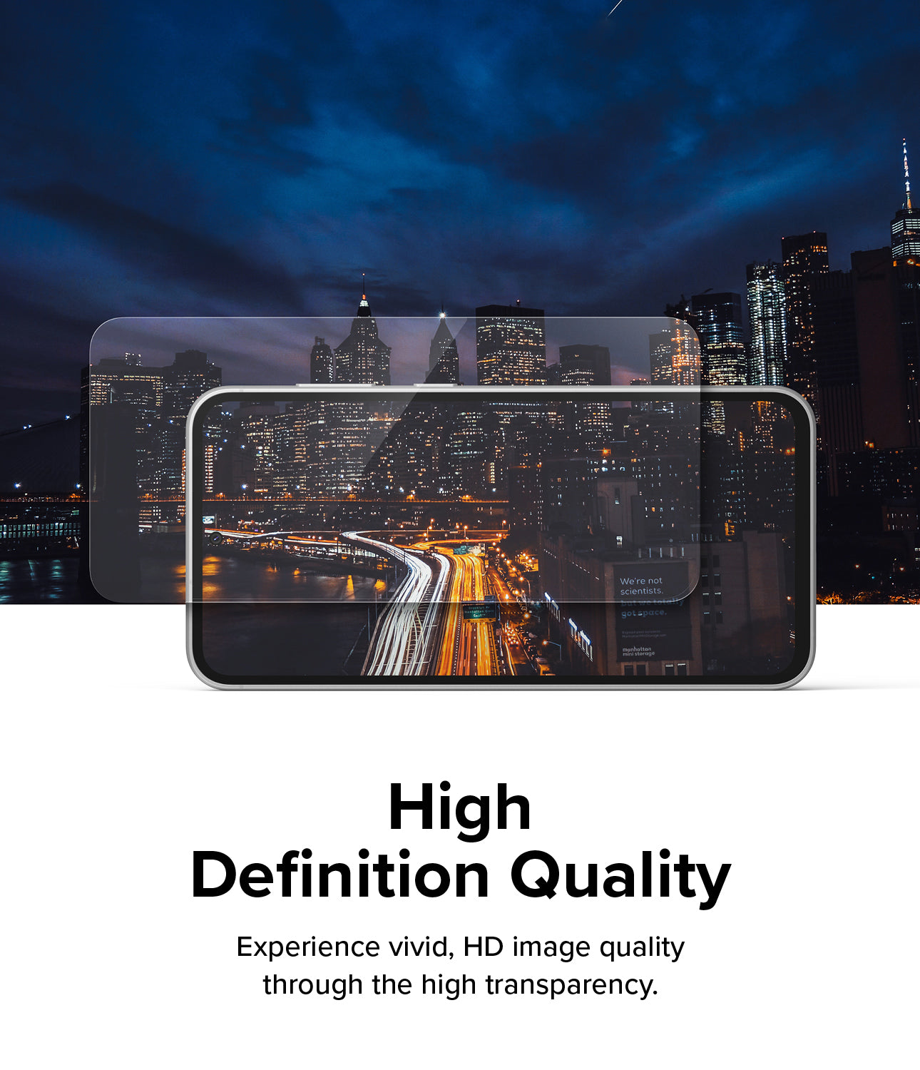 Galaxy S23 FE Screen Protector | Full Cover Glass - 2 Pack - High Definition Quality. Experience vivid, HD image quality through the high transparency.