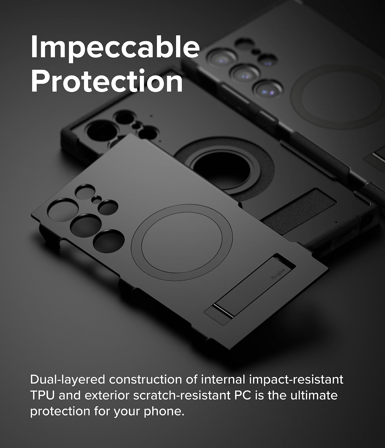 Galaxy S24 Ultra Case | Alles - Impeccable Protection. Dual-layered construction of internal impact-resistant TPU and exterior scratch-resistant PC is the ultimate protection for your phone.