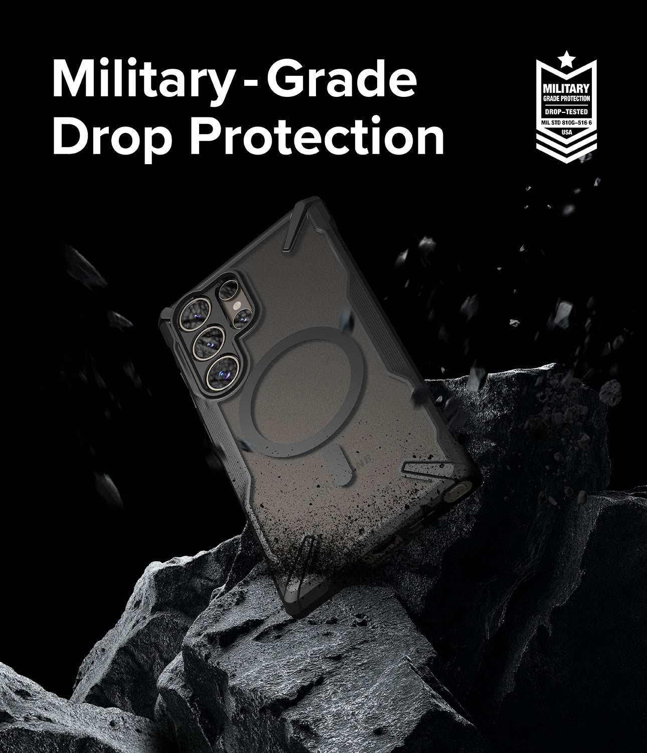 Galaxy S24 Ultra Case | Fusion-X Magnetic Matte - Military-Grade Drop Protection