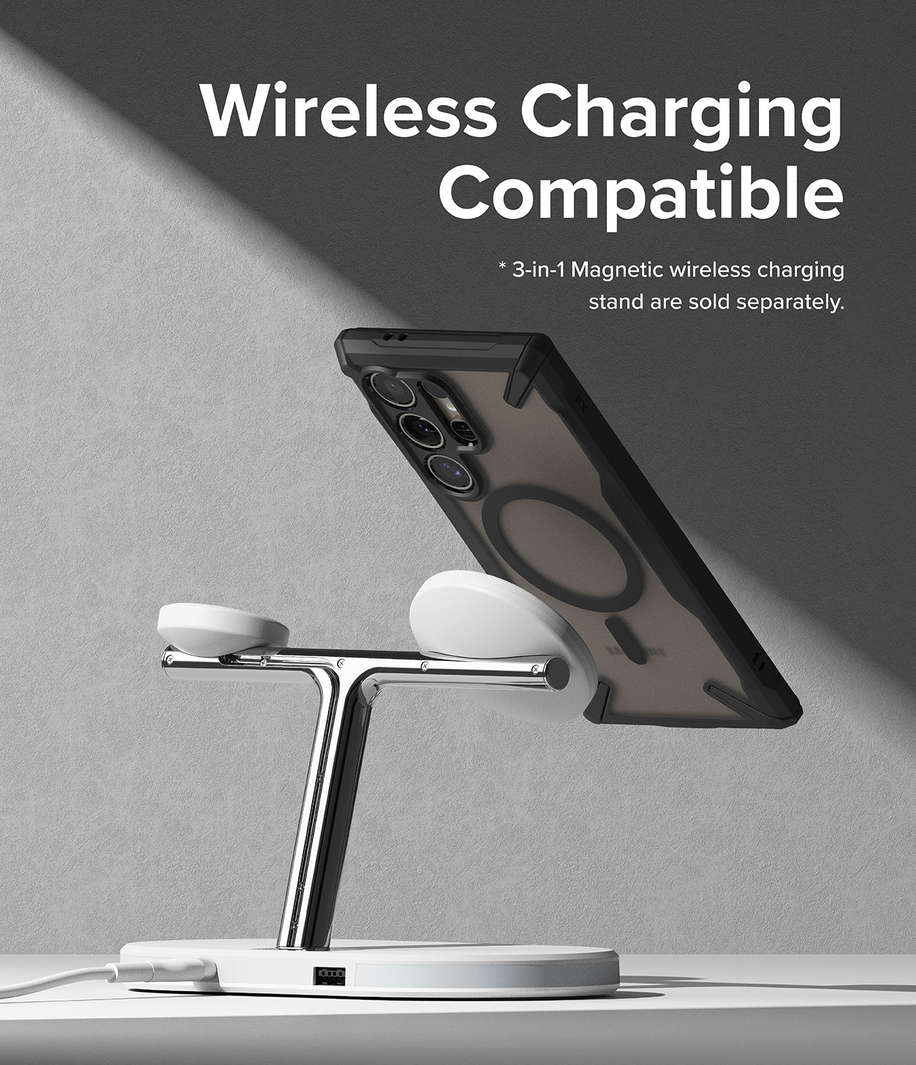 Galaxy S24 Ultra Case | Fusion-X Magnetic Matte - Wireless Charging Compatible