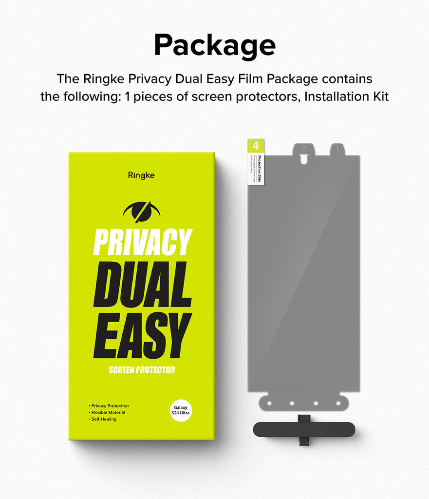 Galaxy S24 Ultra Screen Protector  Ringke Privacy Dual Easy Film