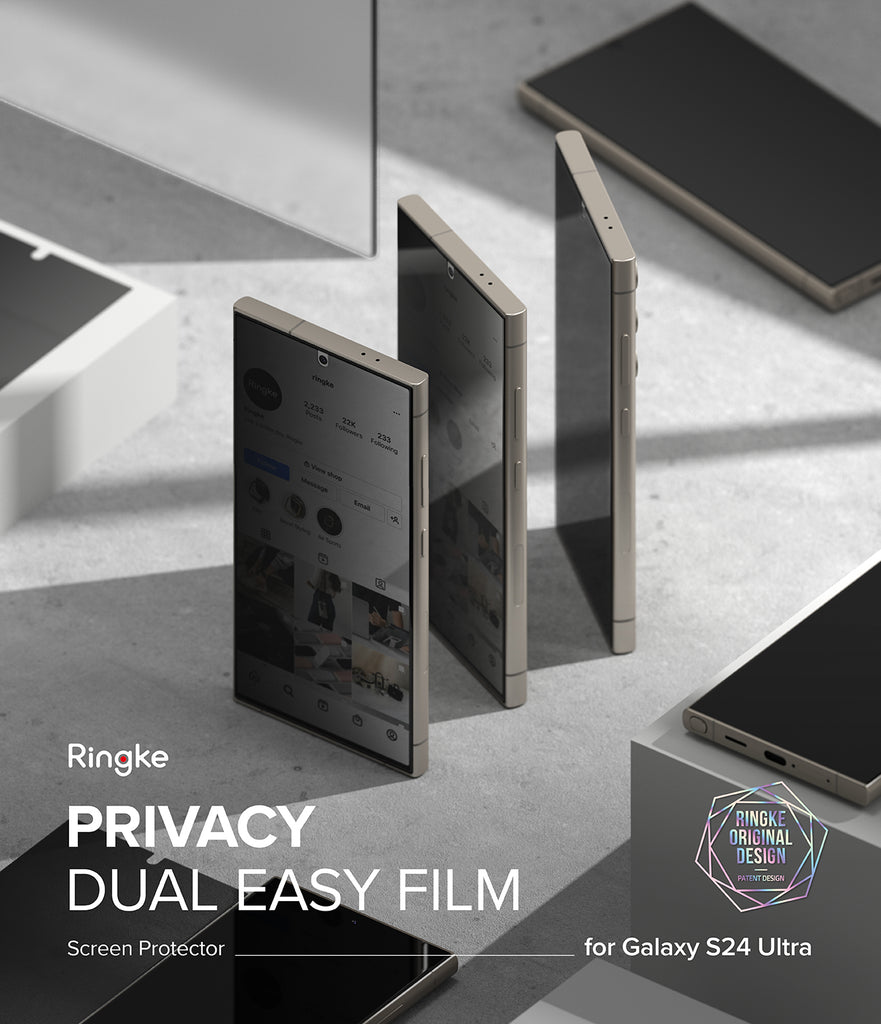 Galaxy S24 Ultra Screen Protector  Ringke Privacy Dual Easy Film