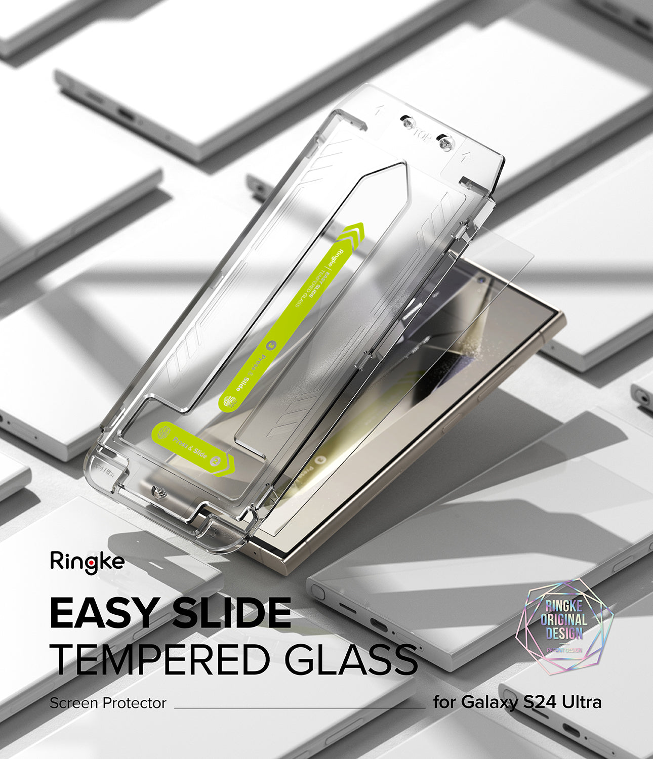 Galaxy S24 Ultra Screen Protector | Easy Slide Tempered Glass - By Ringke