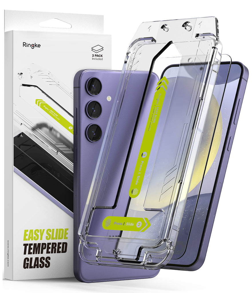 Galaxy S24 Screen Protector | Easy Slide Tempered Glass