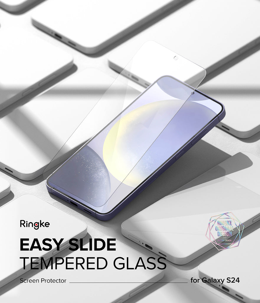 Galaxy S24 Screen Protector | Easy Slide Tempered Glass - By Ringke
