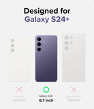 Galaxy S24 Plus Screen Protector | Easy Slide Privacy Tempered Glass - Designed for 6.7 inch Galaxy S24 Plus.