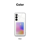Clear phone case on a white background with 'Color' and 'Clear' text.