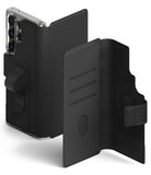 Galaxy S25 Ultra Case | Folio Grip Wallet Magnetic - Black
