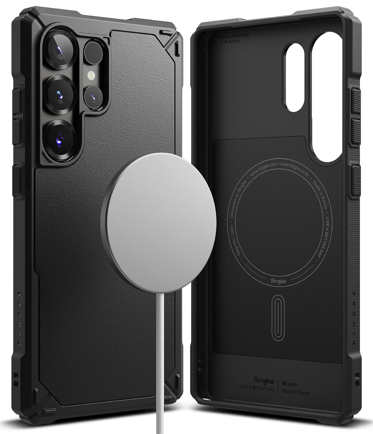 Galaxy S25 Ultra Case | Rugged Gear Magnetic - Black