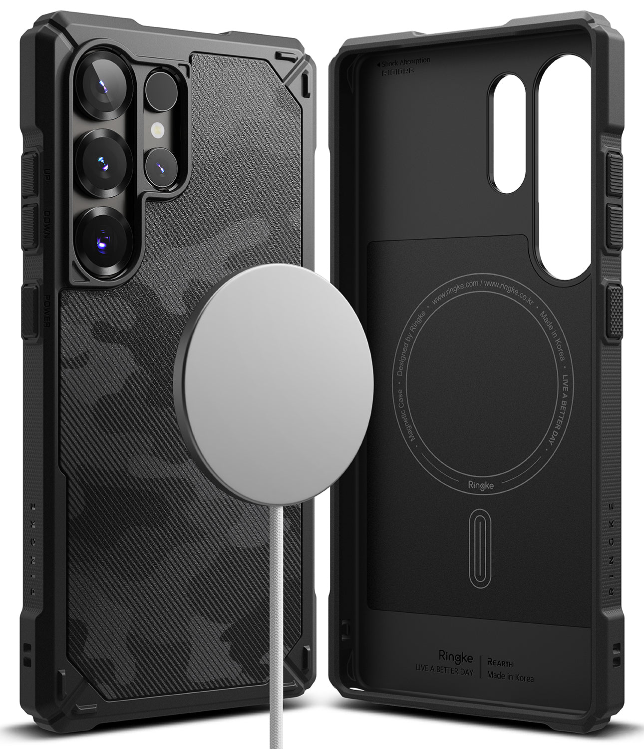 Galaxy S25 Ultra Case | Rugged Gear Magnetic - Camo Black