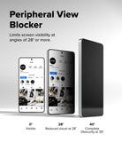 [Bundle] Galaxy S26 Ultra | Alles - Three phones showing screen privacy at 0, 28, and 40-degree viewing angles.